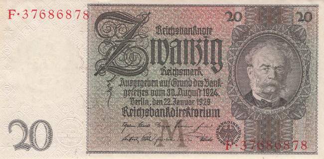 20 Mark 1929ro.174b M/F